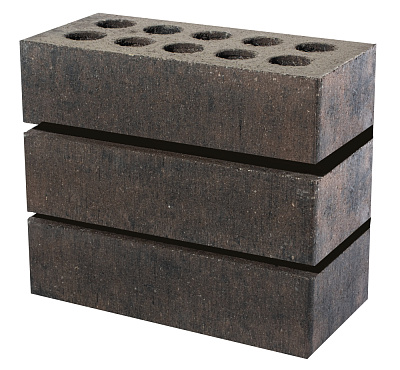 Картинка Кирпич - Гиперпрессованный кирпич Облицовочный одинарный гладкий : М-200 размером 120x250x65. Цвет , производство ЛИТОС 