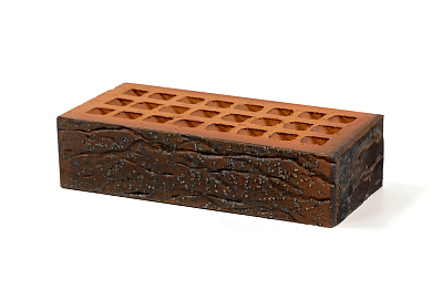 Картинка Кирпич - Облицовочный кирпич Облицовочный пустотелый : М-150 размером 120x250x65. Цвет красный, производство Губский кирпичный завод 